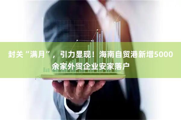 封关“满月”，引力显现！海南自贸港新增5000余家外贸企业安家落户